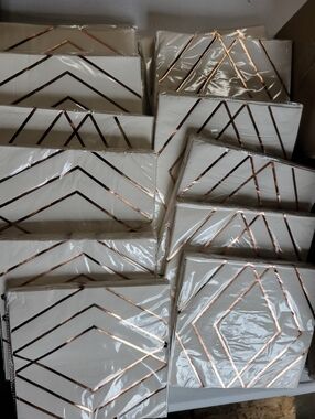 12pkg. Bundle Of Spirit Cream Lunch Napkins - Packs of 30 13x13. Rose Gold